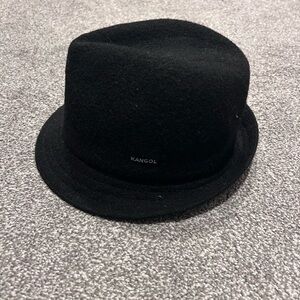 Kangol Black Fedora Hat